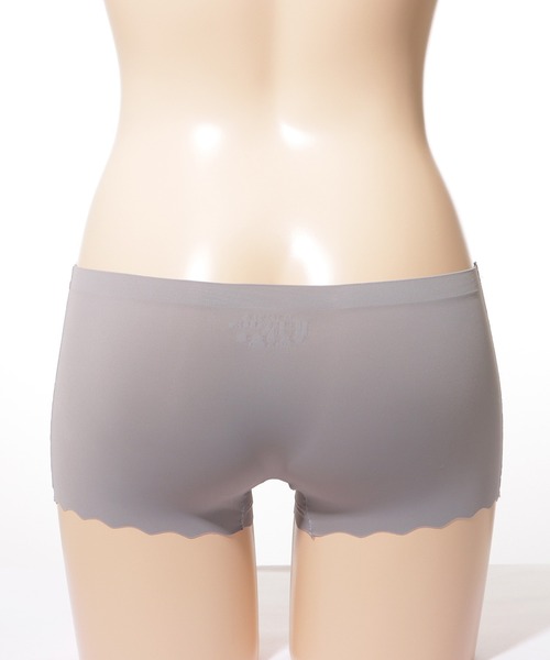 Lace Ladies（レースレディース）の「【6枚セット】シームレス スカラップ裾 ボクサー ショーツ（ショーツ・レディース・ブラック/マルチ/ベージュ・L/M/XL）」の15枚目の写真