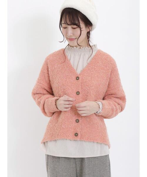 Samansa Mos2（サマンサ モスモス）の「ブークレVネックカーディガン