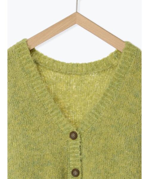 Samansa Mos2(サマンサ モスモス)の「ブークレVネックカーディガン(カーディガン/ボレロ・レディース・ブラック/ベージュ/グリーン/ブルー/キナリ/ピンク・F)」の19枚目の写真