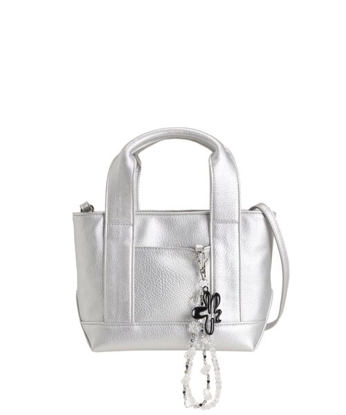 EMODA（エモダ）の「ストラップミニトートバッグ（ハンドバッグ・レディース・ブラック/シルバー・FREE）」の18枚目の写真