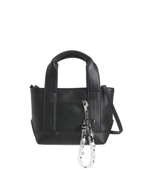 EMODA（エモダ）の「ストラップミニトートバッグ（ハンドバッグ・レディース・ブラック/シルバー・FREE）」の19枚目の写真