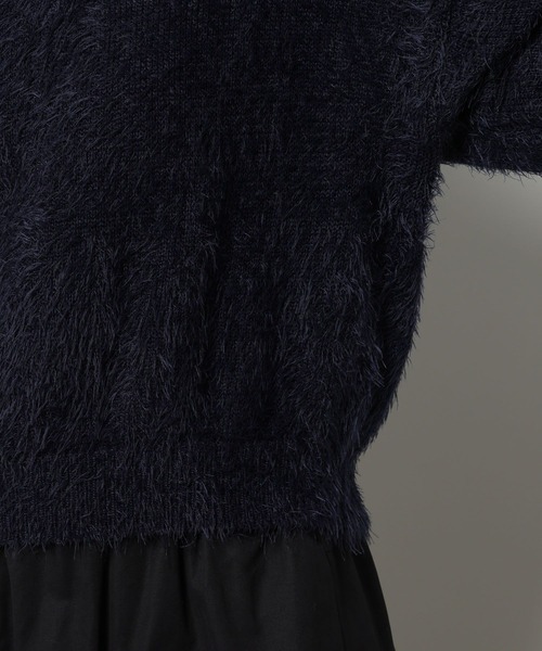 3.3 Field Trip （3.3フィールドトリップ）の「3.3 Field Trip／シャギータンタケニット 2102355（ニット/セーター・レディース・ネイビー/グレー/アイボリー・FREE）」の21枚目の写真