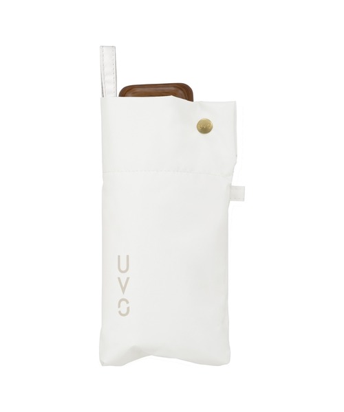 UVO（ウーボ）折りたたみ傘 5段 無地 オフ UVO(ウーボ)【5段/折りたたみ】最強の日傘 5段折 無地 切り継ぎ