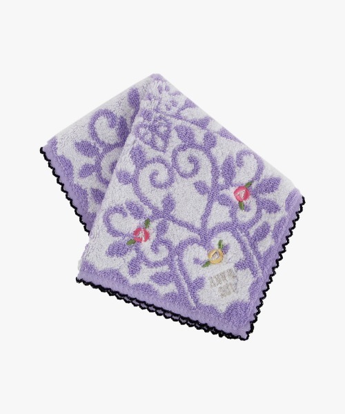 ANNA SUI(アナスイ)の「ローズガーデン タオルハンカチ(ハンカチ/ハンドタオル・レディース・ブラック/パープル/ブルー・FREE)」の3枚目の写真