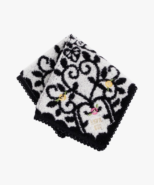 ANNA SUI(アナスイ)の「ローズガーデン タオルハンカチ(ハンカチ/ハンドタオル・レディース・ブラック/パープル/ブルー・FREE)」の1枚目の写真