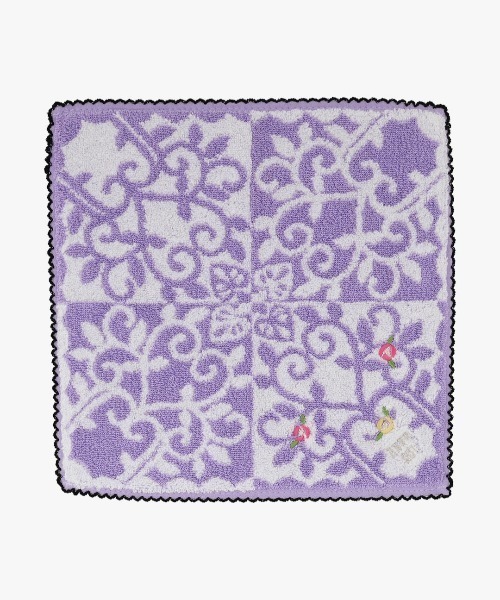 ANNA SUI(アナスイ)の「ローズガーデン タオルハンカチ(ハンカチ/ハンドタオル・レディース・ブラック/パープル/ブルー・FREE)」の6枚目の写真