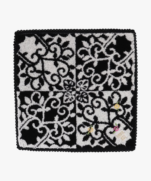 ANNA SUI(アナスイ)の「ローズガーデン タオルハンカチ(ハンカチ/ハンドタオル・レディース・ブラック/パープル/ブルー・FREE)」の4枚目の写真