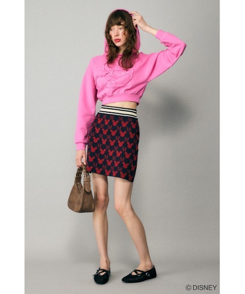 【セール】MD MONOGRAM ニットスカート（スカート）｜Disney SERIES CREATED by MOUSSY（ディズニーシリーズクリエイテッドバイマウジー）