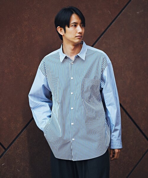 超高級★極美品◎トーマスメイソン　EDIFICE　オーバーサイズシャツ　М EDIFICE シャツ THOMAS MASON(トーマスメイソン) オーバーサイズ