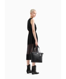 ARMANI EXCHANGE | 【A|X アルマーニ エクスチェンジ】スリーブレス　メッシュワンピース(ワンピース)