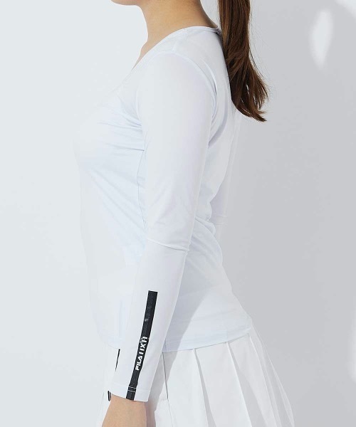 FILA GOLF(フィラゴルフ )の「【FILA GOLF/フィラゴルフ】レディースノースリーブシャツ+インナーセット ゴルフ(シャツ/ブラウス・レディース・ブラック/ホワイト・MEDIUM/LARGE/X-LARGE/SMALL)」の7枚目の写真