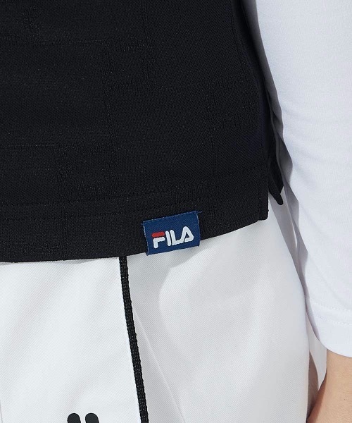FILA GOLF(フィラゴルフ )の「【FILA GOLF/フィラゴルフ】レディースノースリーブシャツ+インナーセット ゴルフ(シャツ/ブラウス・レディース・ブラック/ホワイト・MEDIUM/LARGE/X-LARGE/SMALL)」の15枚目の写真