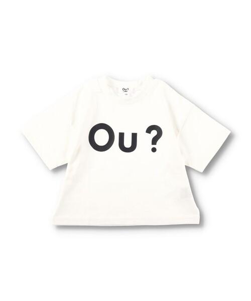 EDWIN(エドウィン)の「【Ou? by EDWIN】Ou?BIGロゴ半袖Tシャツ(Tシャツ/カットソー・キッズ・オフホワイト/ブラック・100/150/110/120/90/130/140)」の7枚目の写真