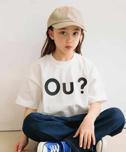 EDWIN(エドウィン)の「【Ou? by EDWIN】Ou?BIGロゴ半袖Tシャツ(Tシャツ/カットソー・キッズ・オフホワイト/ブラック・100/150/110/120/90/130/140)」の8枚目の写真