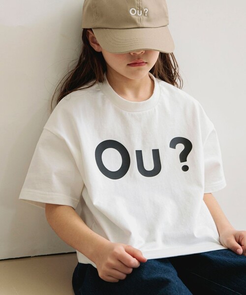 EDWIN(エドウィン)の「【Ou? by EDWIN】Ou?BIGロゴ半袖Tシャツ(Tシャツ/カットソー・キッズ・オフホワイト/ブラック・100/150/110/120/90/130/140)」の9枚目の写真