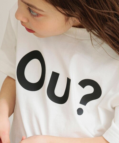 EDWIN(エドウィン)の「【Ou? by EDWIN】Ou?BIGロゴ半袖Tシャツ(Tシャツ/カットソー・キッズ・オフホワイト/ブラック・100/150/110/120/90/130/140)」の10枚目の写真