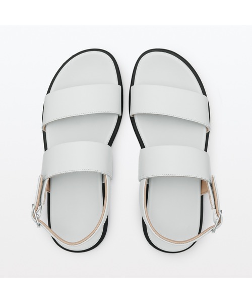 無印良品（ムジルシリョウヒン）の「婦人　レザーサンダル（サンダル・レディース・ブラック/オフホワイト・XS/M/S）」の16枚目の写真