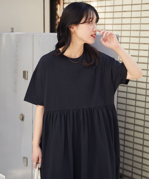 【直営・関税送料込】ギャザーウエスト マキシワンピース Rouge vif la cle｜【一部店舗限定】ウエストギャザー切替