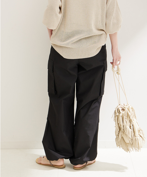 B.C stock カーゴパンツ B.C STOCK カーゴパンツ コットンナイロン ベル ワイドカーゴ