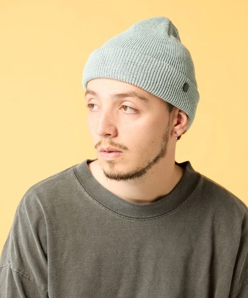 CPH（シーピーエイチ）の「CPH/シーピーエイチ/Cuff knit cap/Straw yarn/87-81（ニットキャップ/ビーニー・メンズ・ブラック/ブルー/イエロー/ベージュ・F）」の3枚目の写真