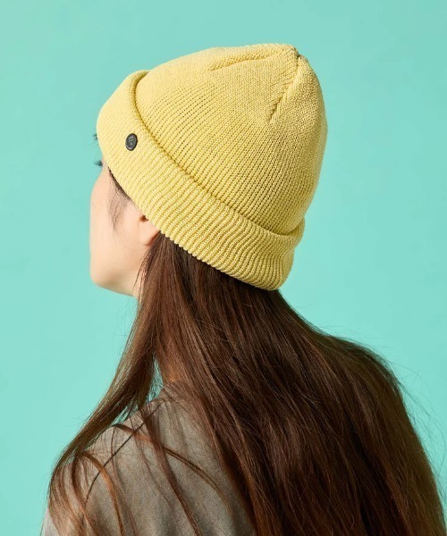 CPH（シーピーエイチ）の「CPH/シーピーエイチ/Cuff knit cap/Straw yarn/87-81（ニットキャップ/ビーニー・メンズ・ブラック/ブルー/イエロー/ベージュ・F）」の9枚目の写真