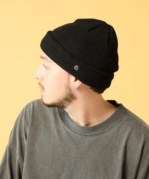 CPH（シーピーエイチ）の「CPH/シーピーエイチ/Cuff knit cap/Straw yarn/87-81（ニットキャップ/ビーニー・メンズ・ブラック/ブルー/イエロー/ベージュ・F）」の17枚目の写真