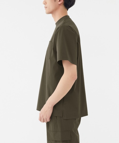 BODY WILD(ボディーワイルド)の「BODY WILD/ボディワイルド 半袖プルオーバー 2WAYナイロン(Tシャツ/カットソー・メンズ・ダークネイビー/ベージュ系その他/ダークカーキ/ブラック・MEDIUM/LARGE)」の6枚目の写真