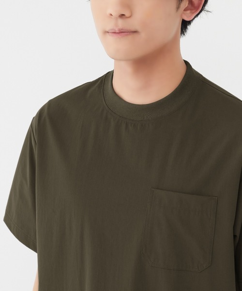 BODY WILD(ボディーワイルド)の「BODY WILD/ボディワイルド 半袖プルオーバー 2WAYナイロン(Tシャツ/カットソー・メンズ・ダークネイビー/ベージュ系その他/ダークカーキ/ブラック・MEDIUM/LARGE)」の8枚目の写真
