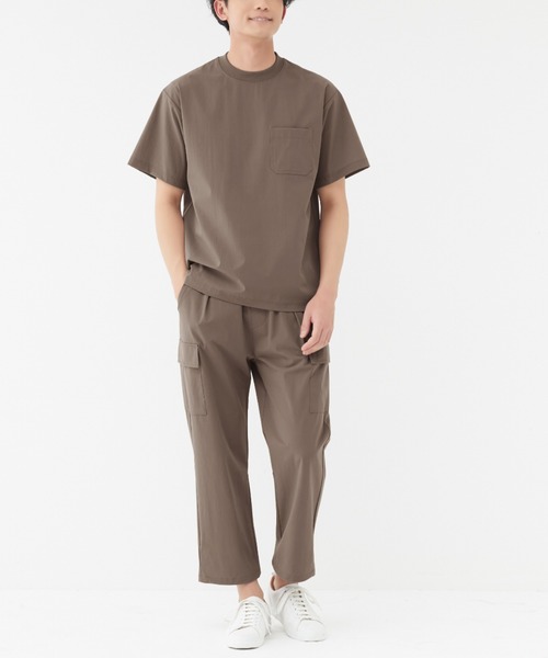 BODY WILD(ボディーワイルド)の「BODY WILD/ボディワイルド 半袖プルオーバー 2WAYナイロン(Tシャツ/カットソー・メンズ・ダークネイビー/ベージュ系その他/ダークカーキ/ブラック・MEDIUM/LARGE)」の17枚目の写真