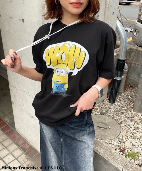 セール】【Minion/ミニオン/デイブ】3DアートTシャツ（Tシャツ