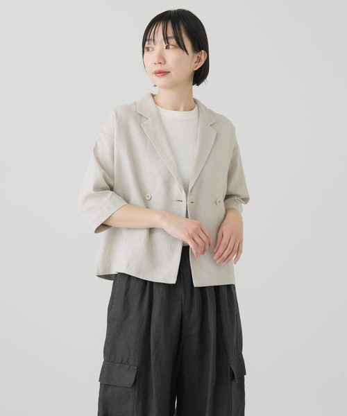 かぐれ（カグレ）の「ハーフスリーブダブルジャケット（その他アウター