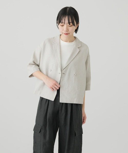 かぐれ（カグレ）の「ハーフスリーブダブルジャケット（その他アウター