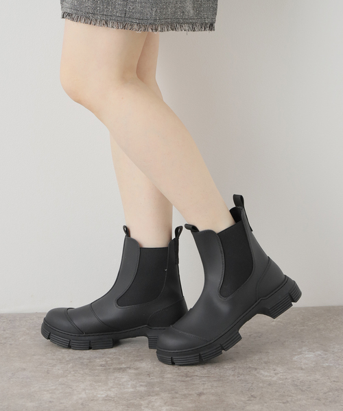 U by SPICK&SPAN(ユーバイスピックアンドスパン)の「【GANNI / ガニー】 Recycled Rubber City Boot(ブーツ・レディース・ブラック・38/37/36)」の21枚目の写真