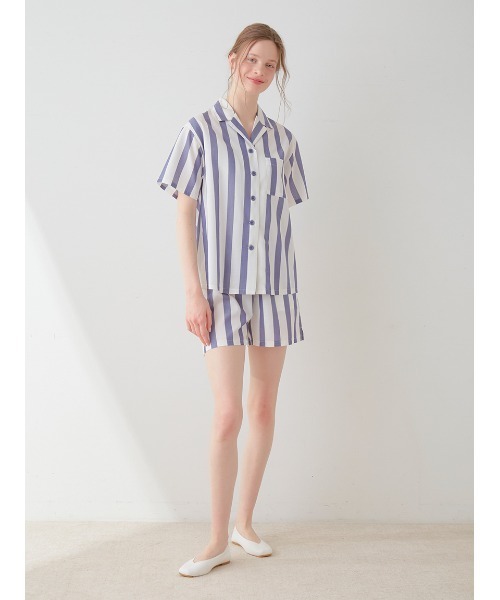 ★ジェラートピケ ストライプシャツ&ロングパンツ上下セット★新品 gelato pique - 新品 ジェラート ピケ ストライプシャツの通販