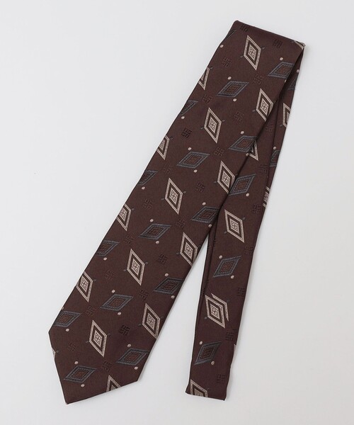 セール】Puccini: シルク スクエア シャドウ 小紋 ネクタイ（ネクタイ