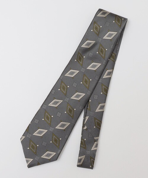Puccini: シルク スクエア シャドウ 小紋 ネクタイ