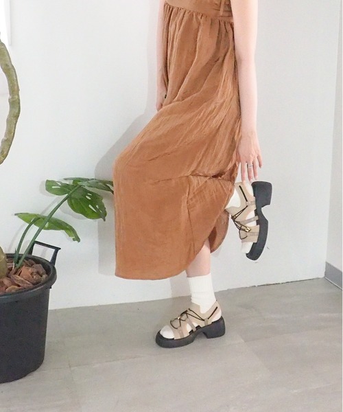 byあしながおじさん(バイアシナガオジサン)の「軽量|厚底アウトドアサンダル 8710571(サンダル・レディース・カーキ/ブラック/ホワイト/オフホワイト/ライトベージュ/ベージュ・LL/S/M/L)」の22枚目の写真