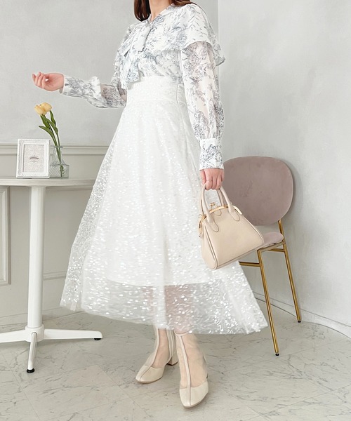 apres jour（アプレジュール）の「バックリボンキラキラハイウエスト