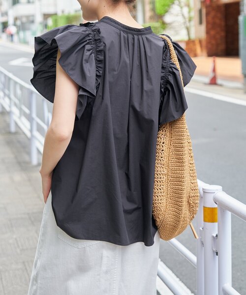 Spick & Span（スピックアンドスパン）の「フレアスリーブスキッパーブラウス（シャツ/ブラウス・レディース・ブラック/ホワイト/その他11・FREE）」の10枚目の写真