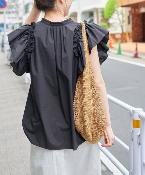 Spick & Span（スピックアンドスパン）の「フレアスリーブスキッパーブラウス（シャツ/ブラウス・レディース・ブラック/ホワイト/その他11・FREE）」の11枚目の写真