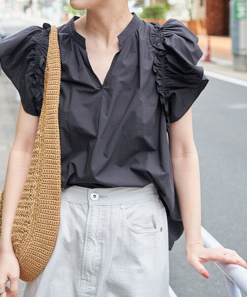 Spick & Span（スピックアンドスパン）の「フレアスリーブスキッパーブラウス（シャツ/ブラウス・レディース・ブラック/ホワイト/その他11・FREE）」の14枚目の写真