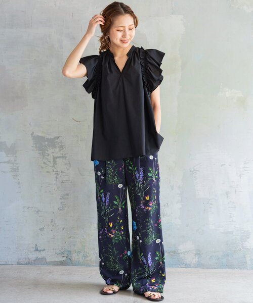 Spick & Span（スピックアンドスパン）の「フレアスリーブスキッパーブラウス（シャツ/ブラウス・レディース・ブラック/ホワイト/その他11・FREE）」の15枚目の写真