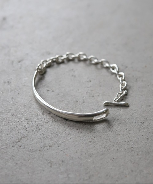 TEN シルバーチェーンブレスレット SILVER925 カフチェーンブレスレット（ブレスレット）｜TEN