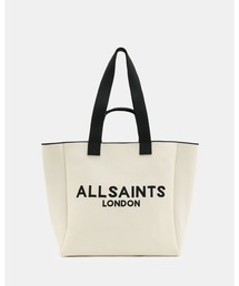 ALLSAINTS | IZZY LOGO PRINT KNITTED TOTE BAG | IZZY ロゴ プリント ニット トート バッグ (トートバッグ)