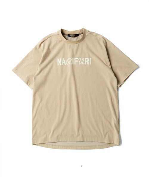 【narifuri】女性用 XS バーバパパ Tシャツ イエロー ナリフリ セール】マルチテックメッシュプリントTシャツ（Tシャツ