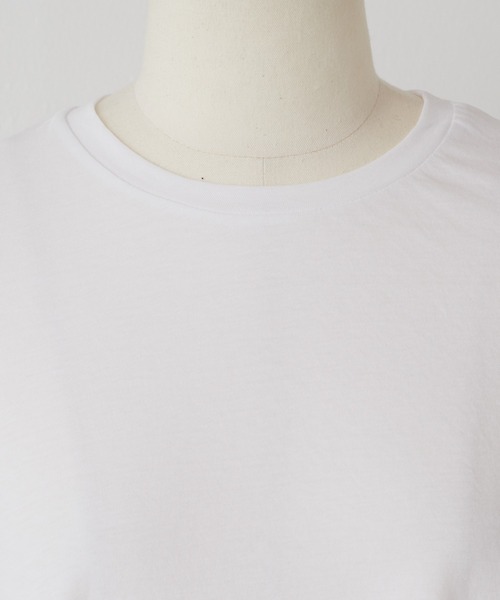 BEARDSLEY（ビアズリー）の「強撚フレアーTシャツ（Tシャツ/カットソー・レディース・ホワイト/ブラック・FREE）」の20枚目の写真