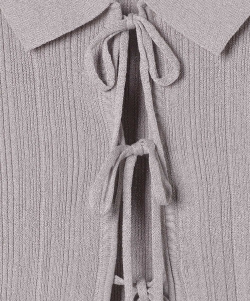 なページ Heather（ヘザー）の「ラメリボンニット（半袖） 118754（ニット