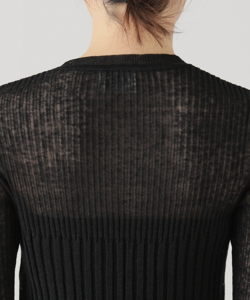 enrica(エンリカ)の「enrica (エンリカ)ハーフスリーブプルオーバー KNIT099(ニット/セーター・レディース・ブラック・FREE)」の13枚目の写真