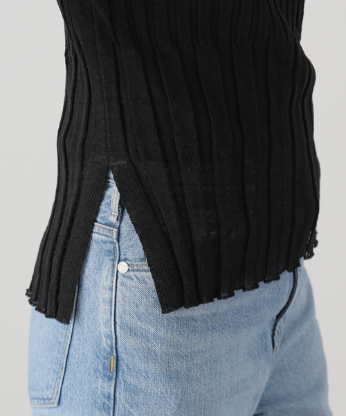 【enrica】 リネンナイロン素材 プルオーバーニット enrica】 リネンナイロン素材 プルオーバーニット enrica】 リネン