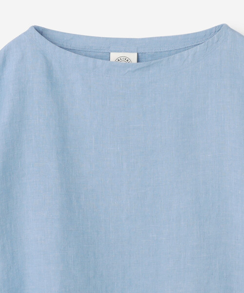 ORCIVAL（オーシバル）の「ORCIVAL | リネン ボートネックプルオーバーシャツ SOLID WOMEN（シャツ/ブラウス・レディース・サックスブルー/チャコール・1）」の10枚目の写真